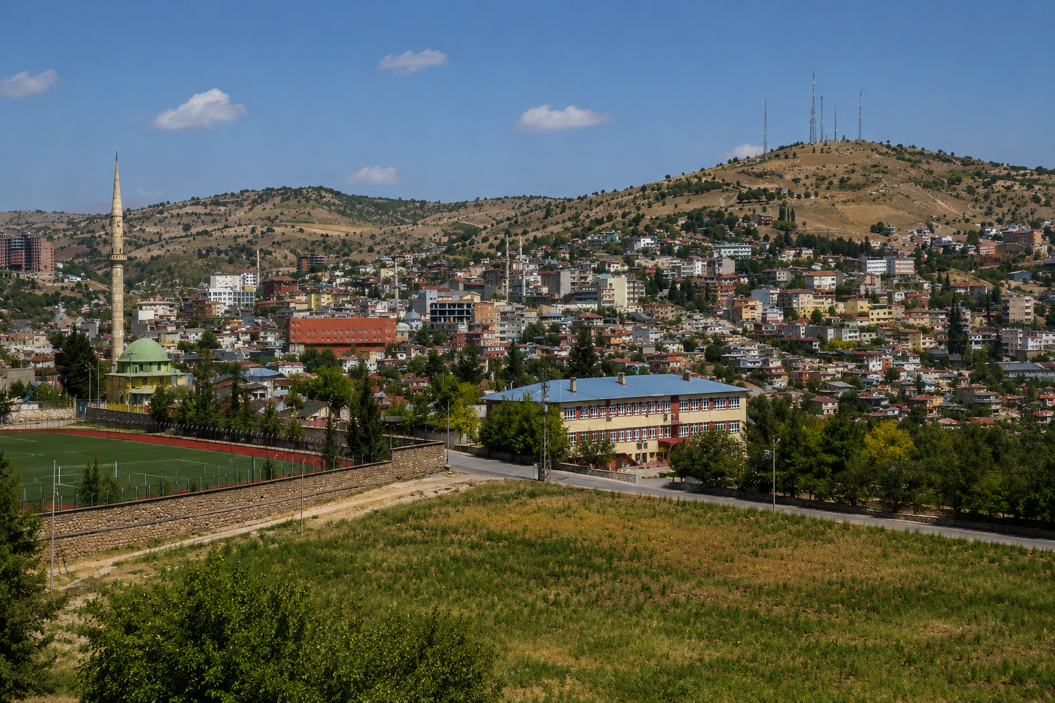 Besni ilçesi harita görünümü