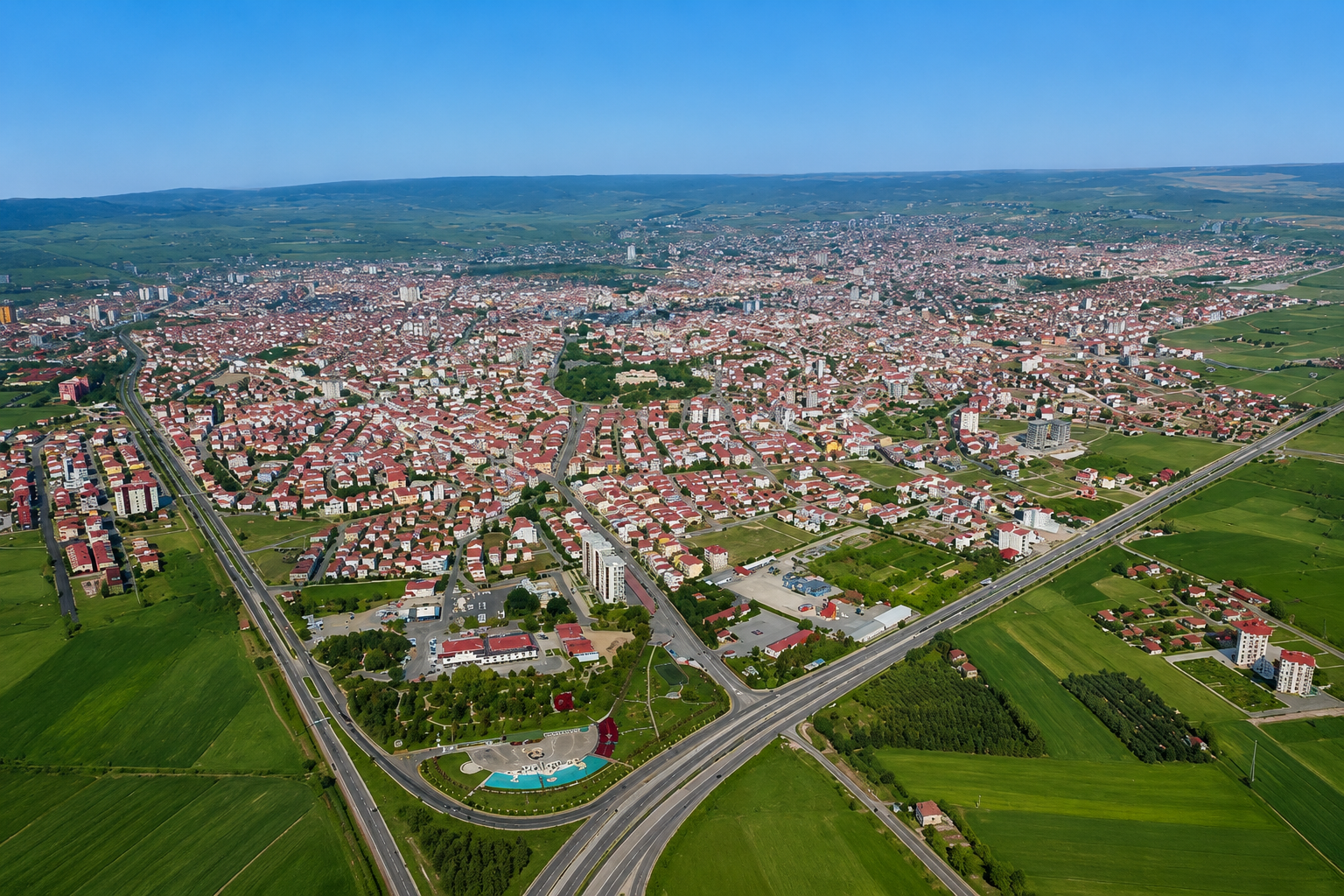 Merkez ilçesi harita görünümü