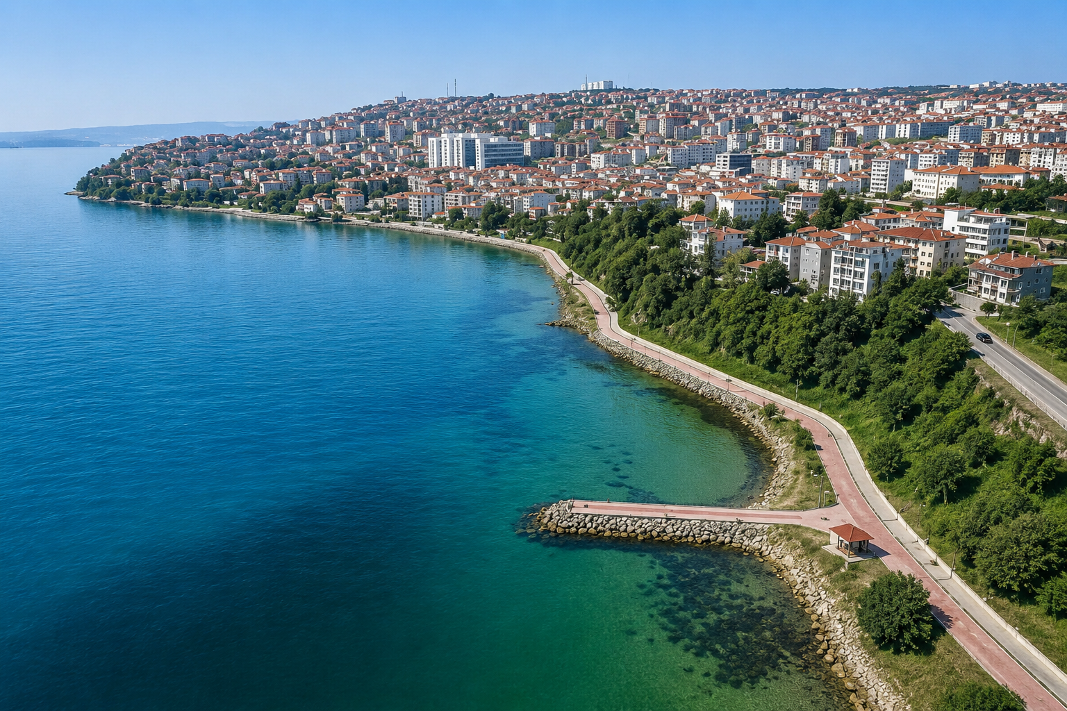 Çorlu ilçesi harita görünümü