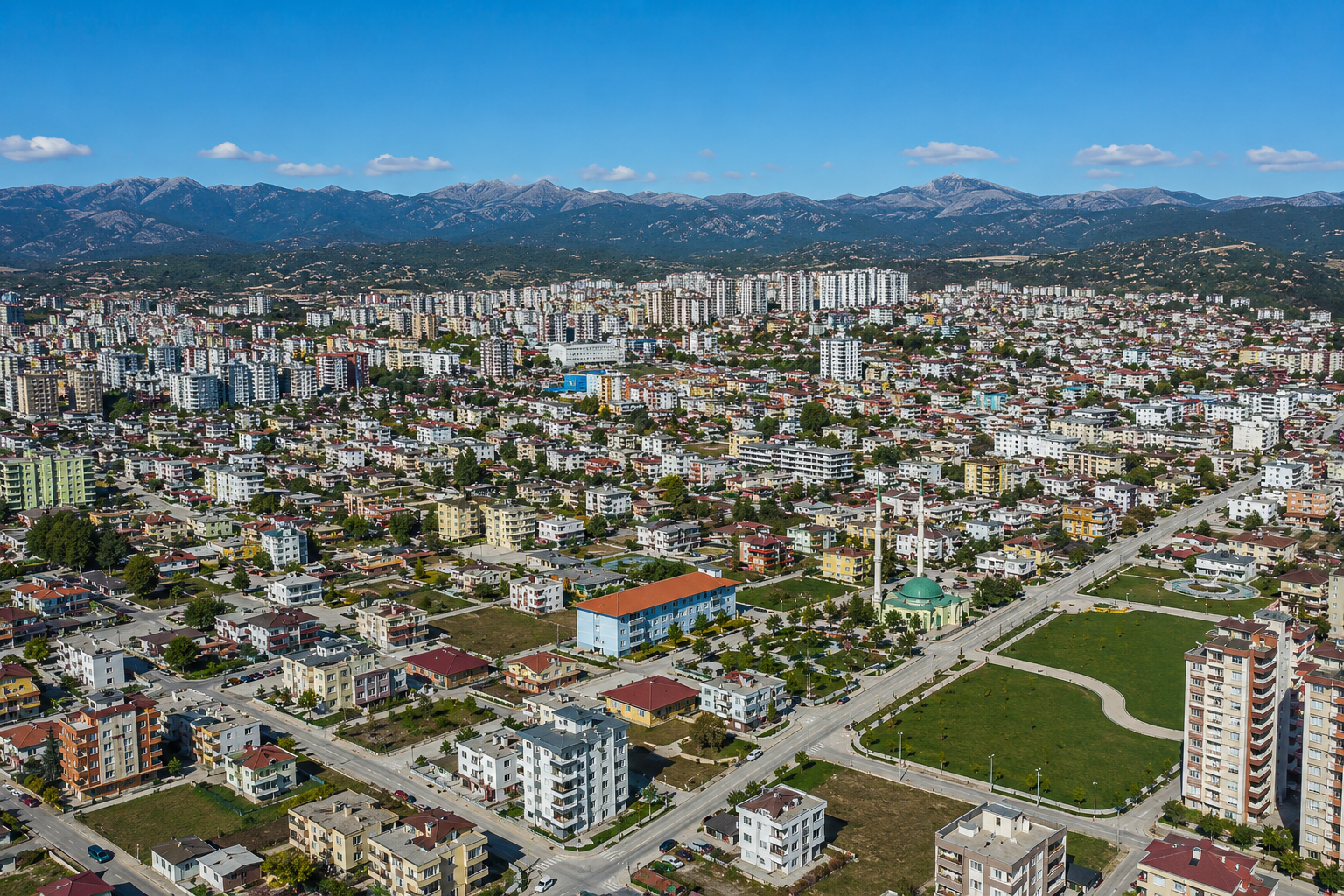 Kadirli ilçesi harita görünümü