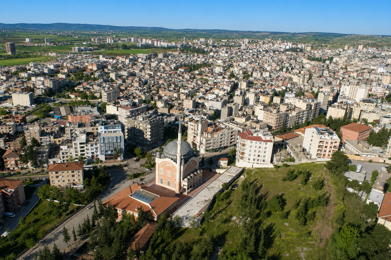 Merkez ilçesi harita görünümü
