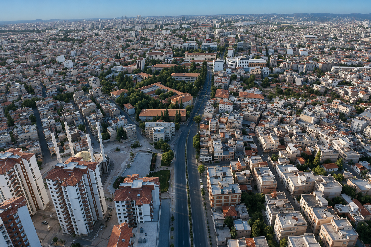 Şahinbey ilçesi harita görünümü