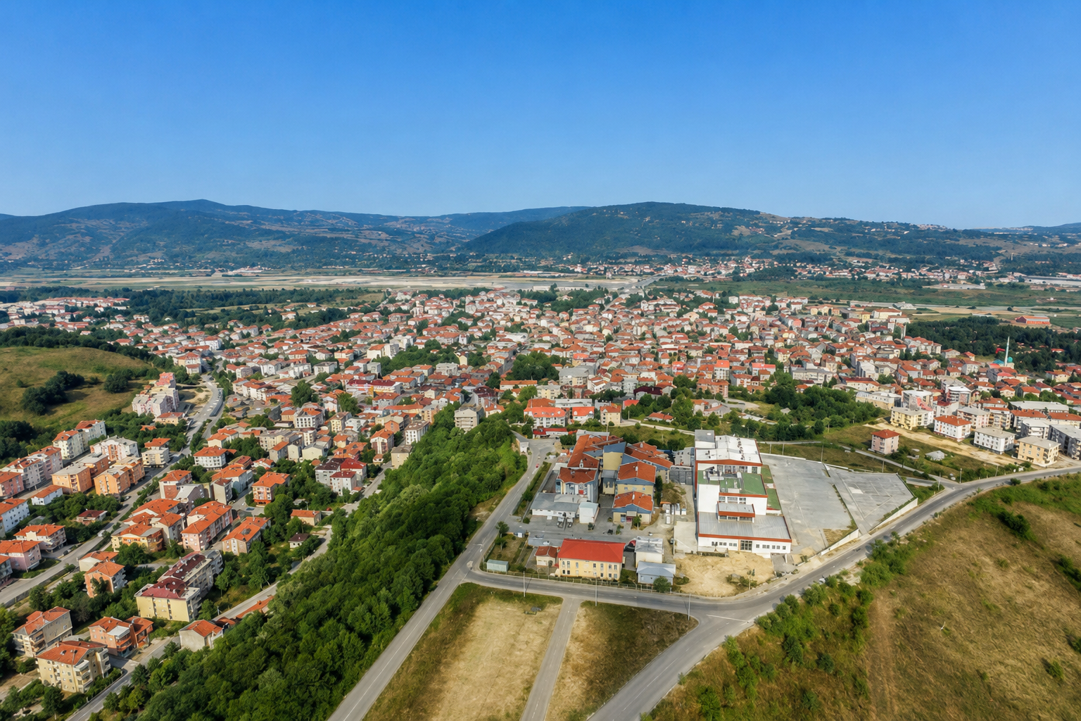 Çaycuma ilçesi harita görünümü