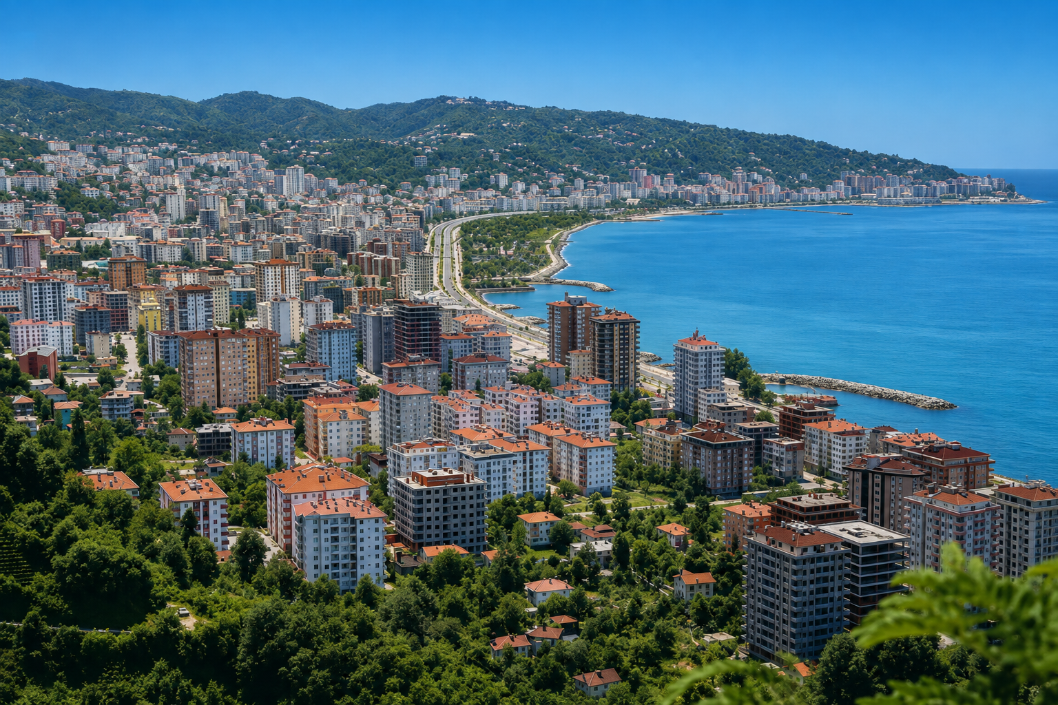 Merkez ilçesi harita görünümü