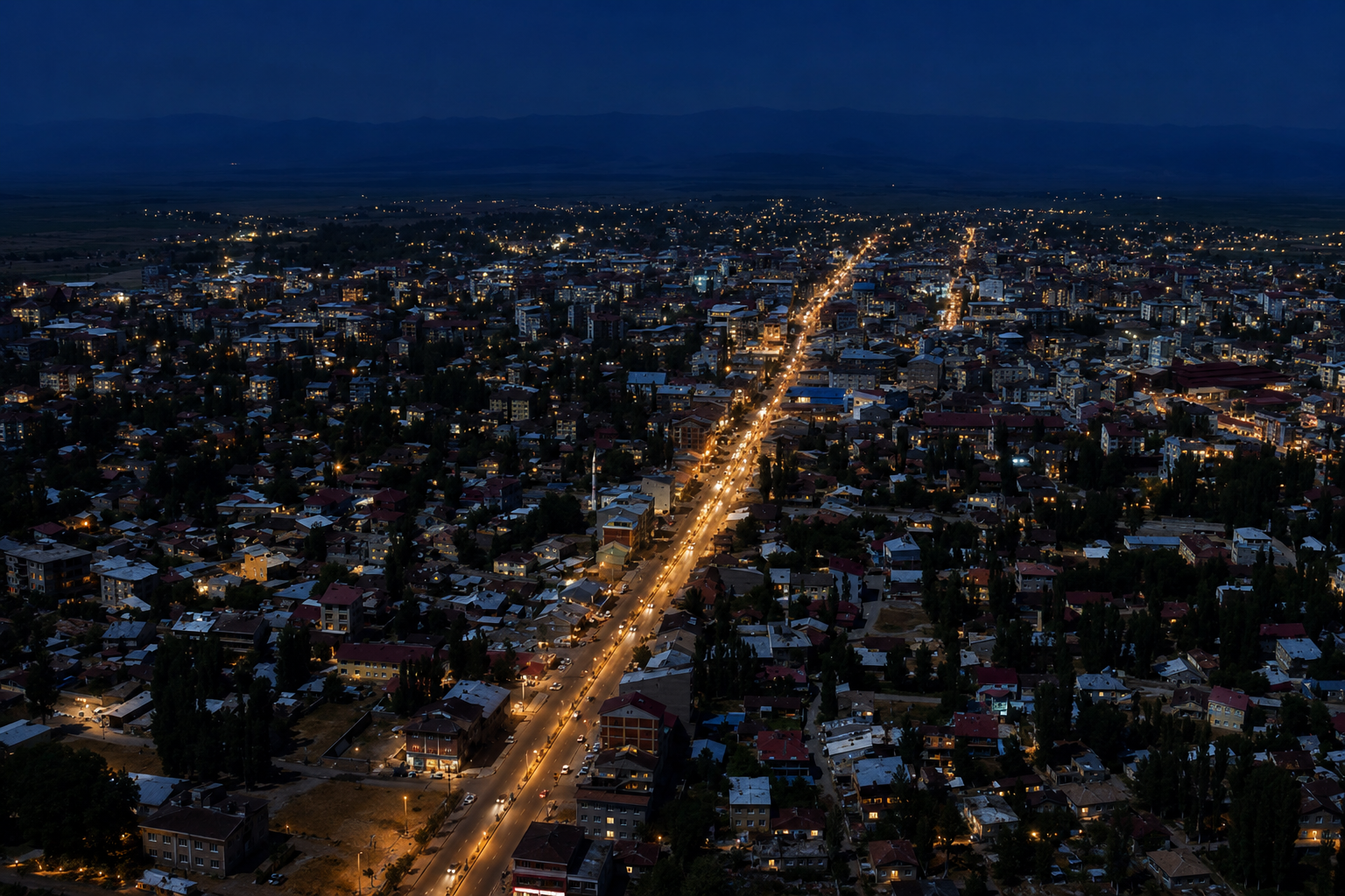 Merkez ilçesi harita görünümü