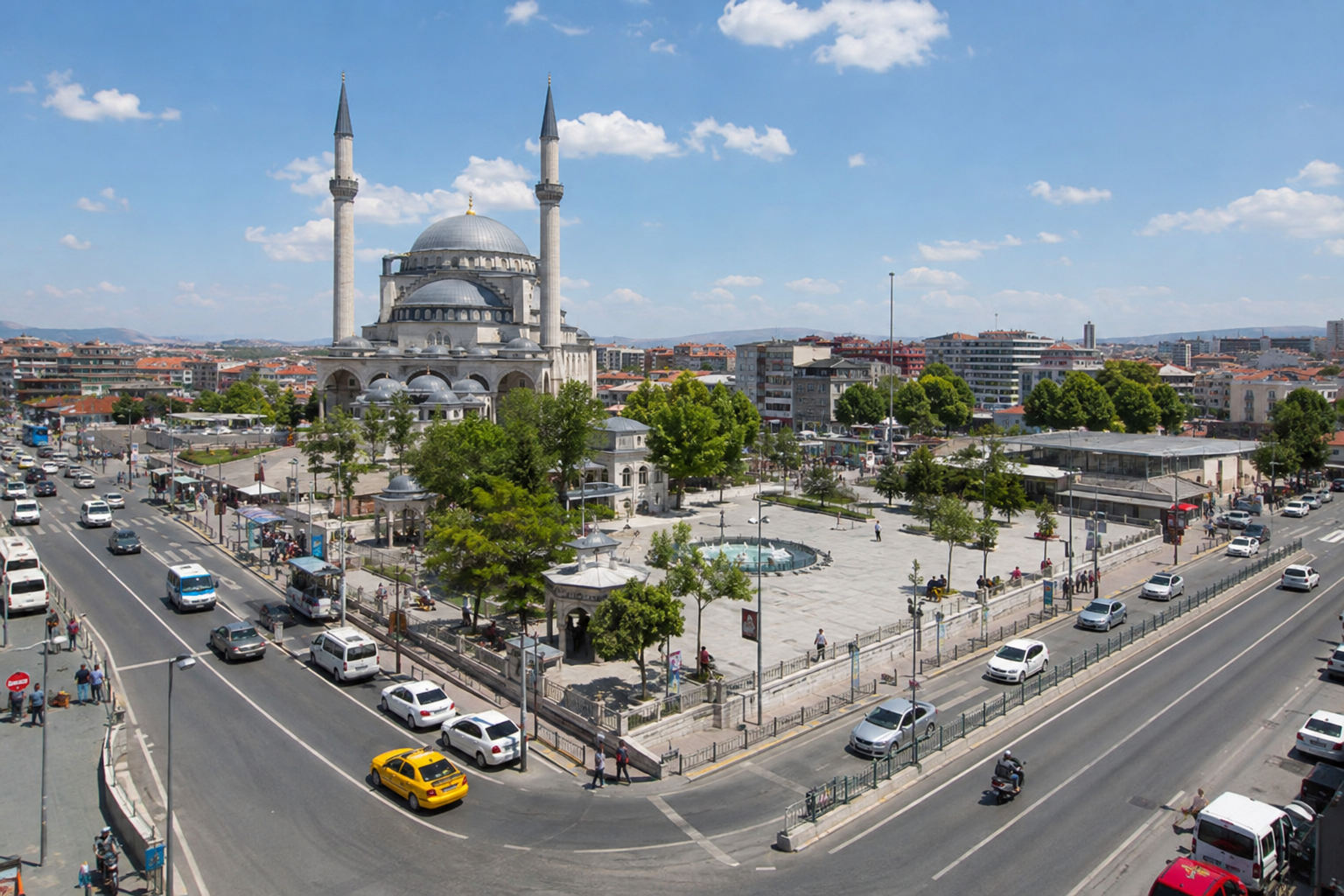 Merkez ilçesi harita görünümü