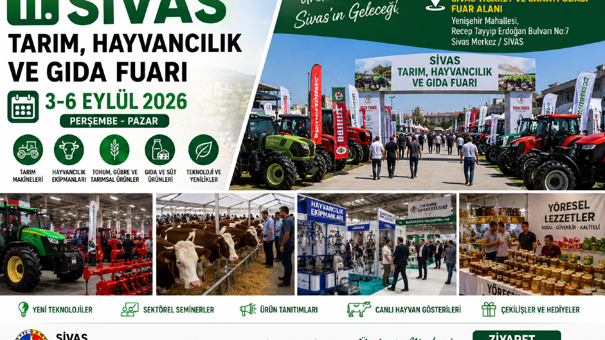 Sivas 11. Tarım, Hayvancılık ve Gıda Fuarı 2026