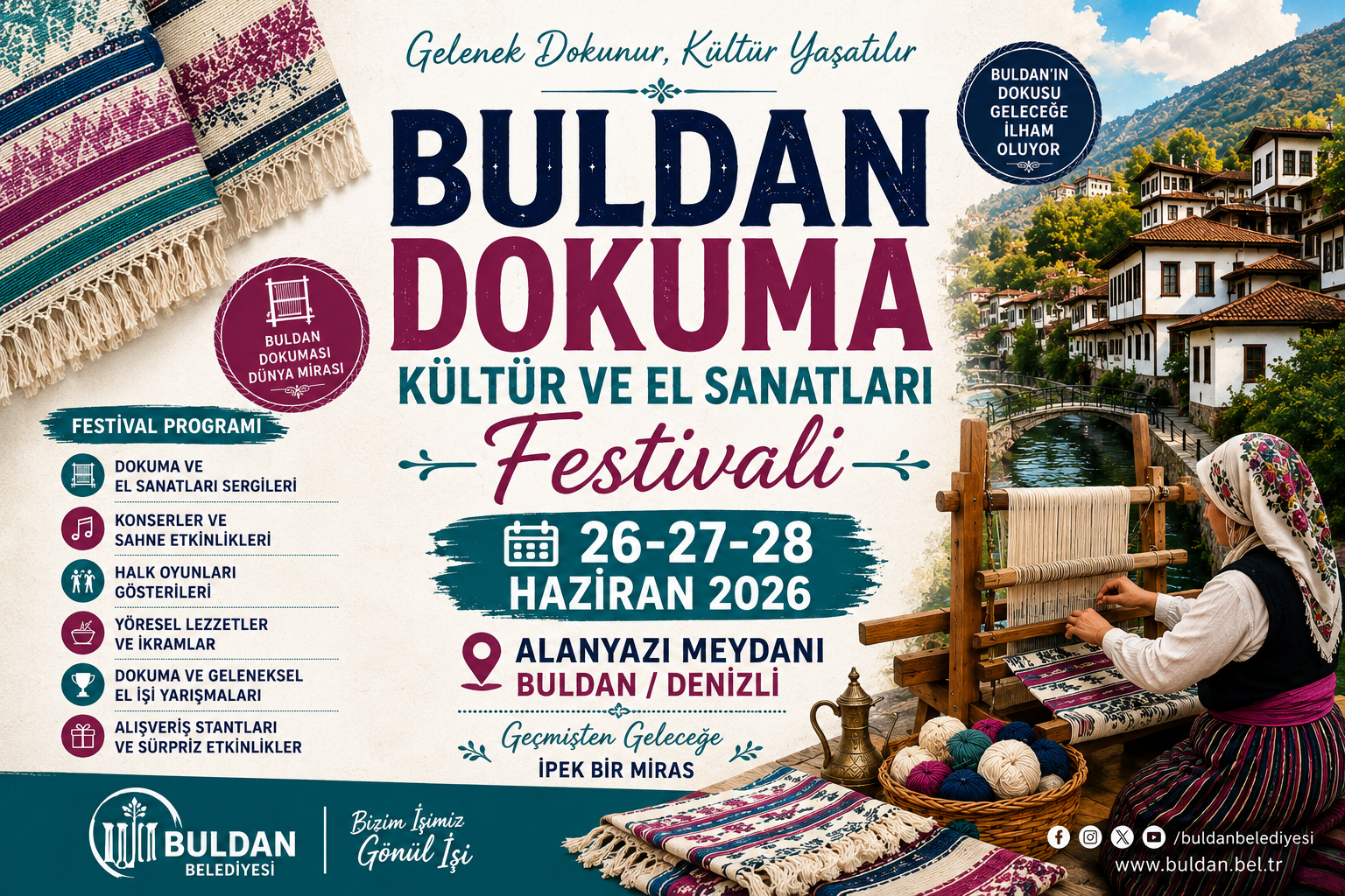Buldan Dokuma Kültür ve El Sanatları Festivali 2026