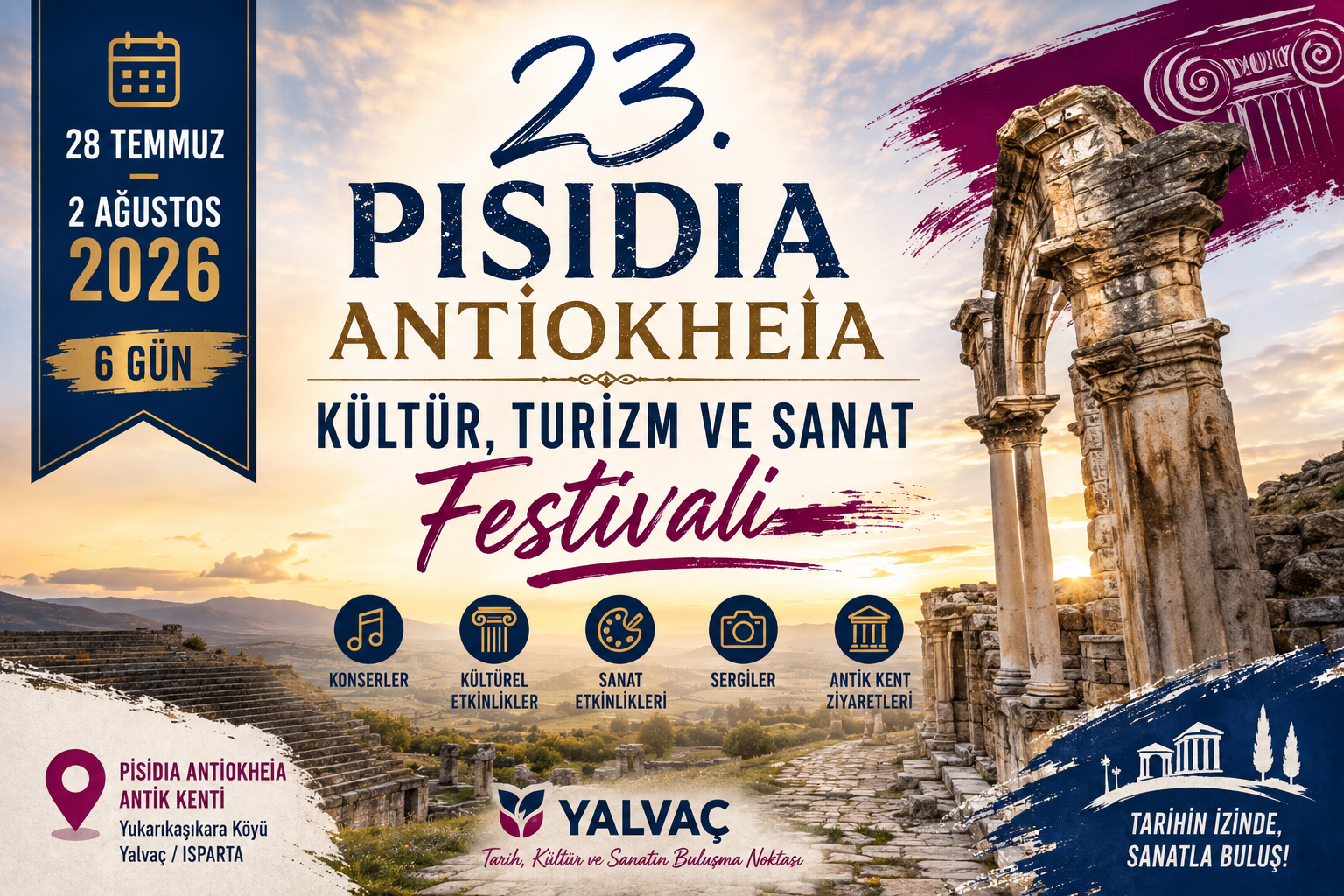 23. Pisidia Antiokheia Kültür, Turizm ve Sanat Festivali