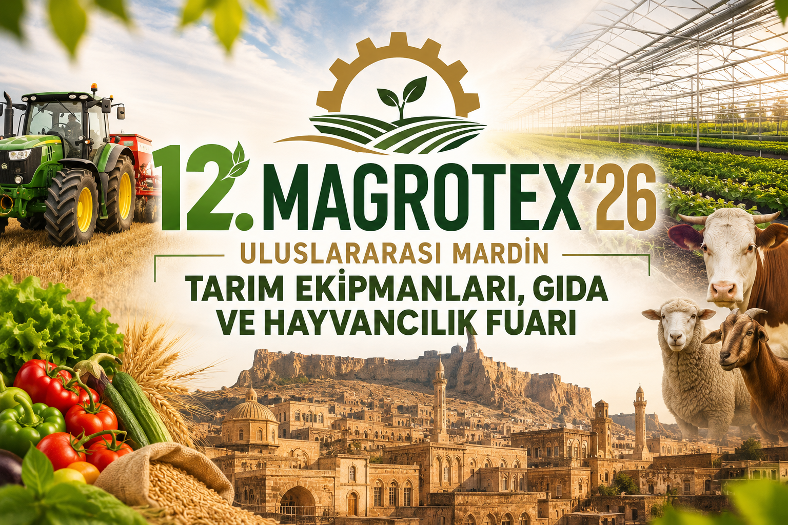 12. Magrotex’26 Uluslararası Mardin Tarım Ekipmanları, Gıda ve Hayvancılık Fuarı 