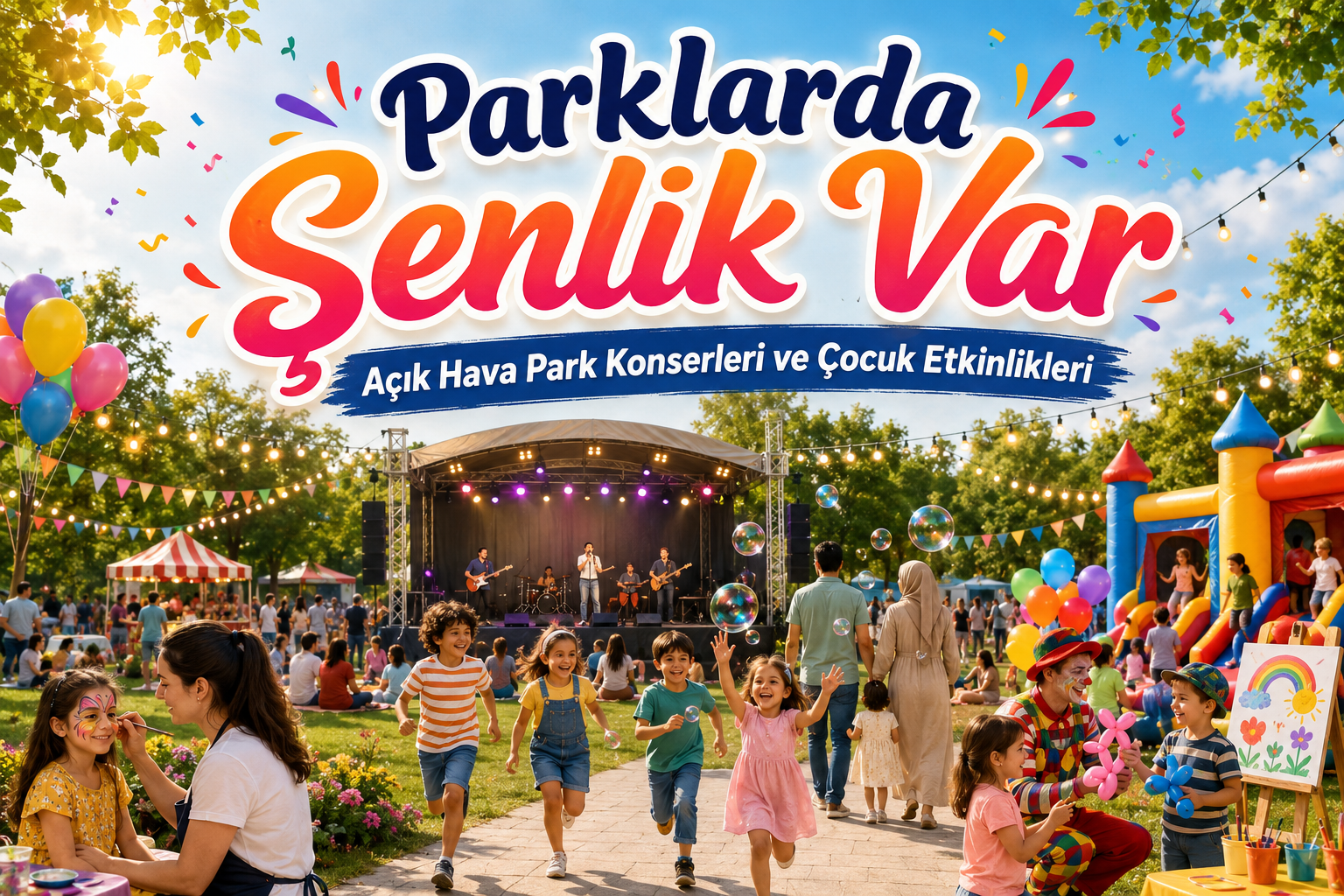 Parklarda Şenlik Var / Açık Hava Park Konserleri ve Çocuk Etkinlikleri