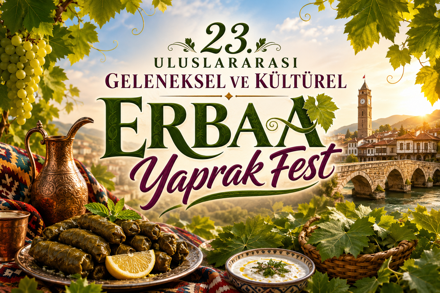 23. Uluslararası Geleneksel ve Kültürel Erbaa Yaprak Fest