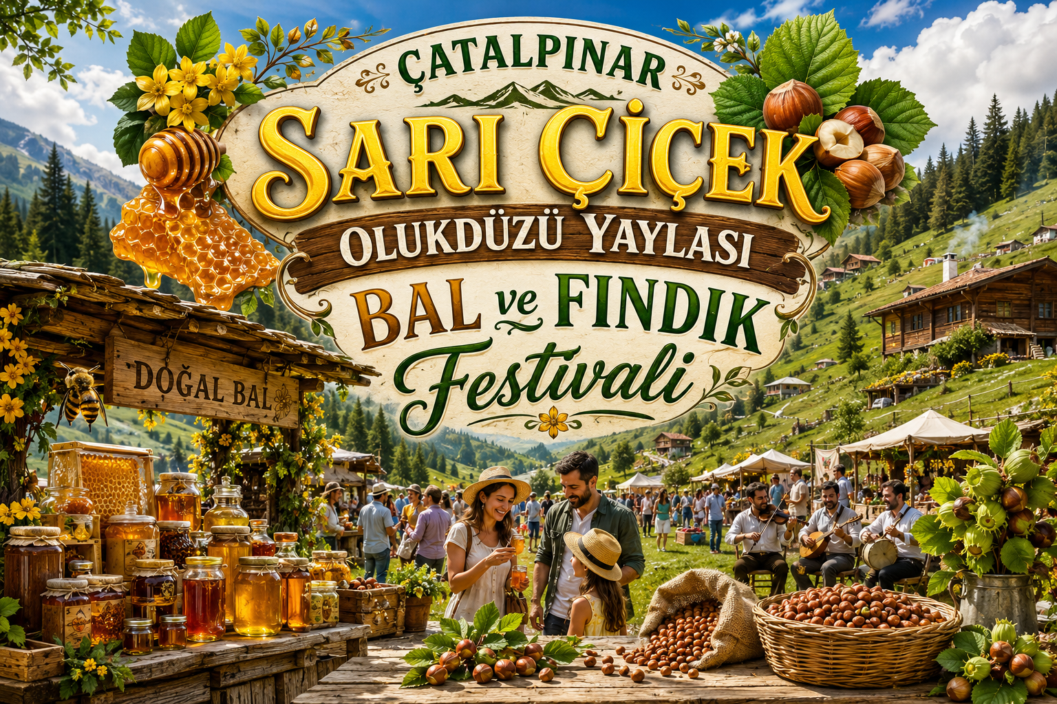 Çatalpınar Sarı Çiçek Olukdüzü Yaylası Bal ve Fındık Festivali