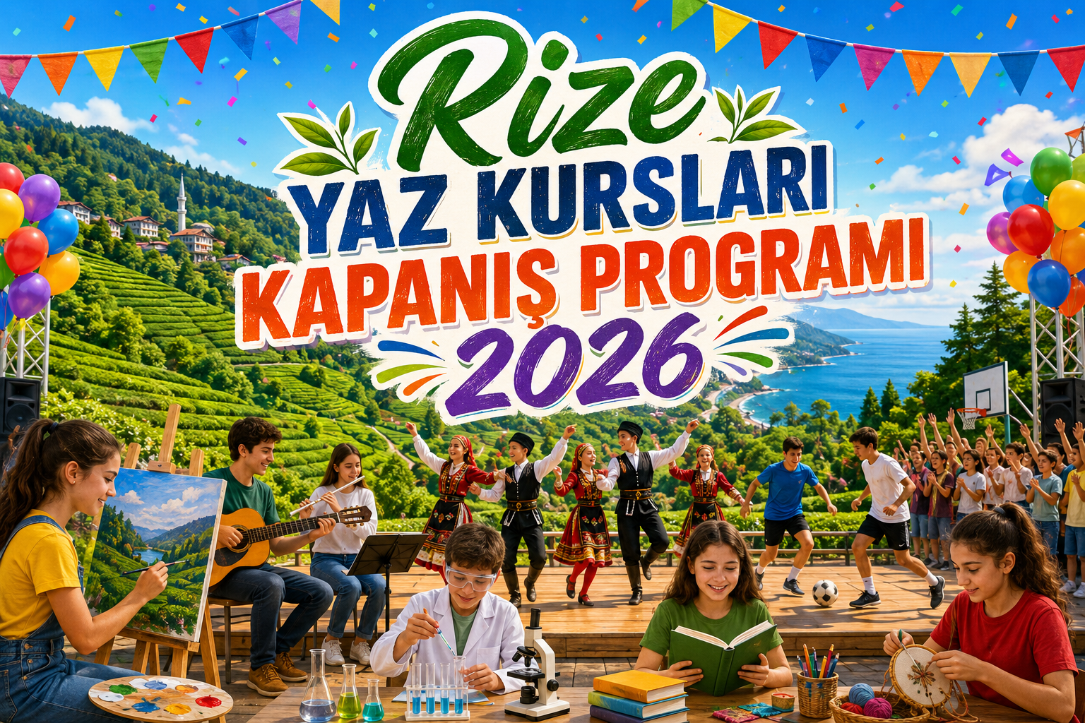 Rize Yaz Kursları Kapanış Programı 2026