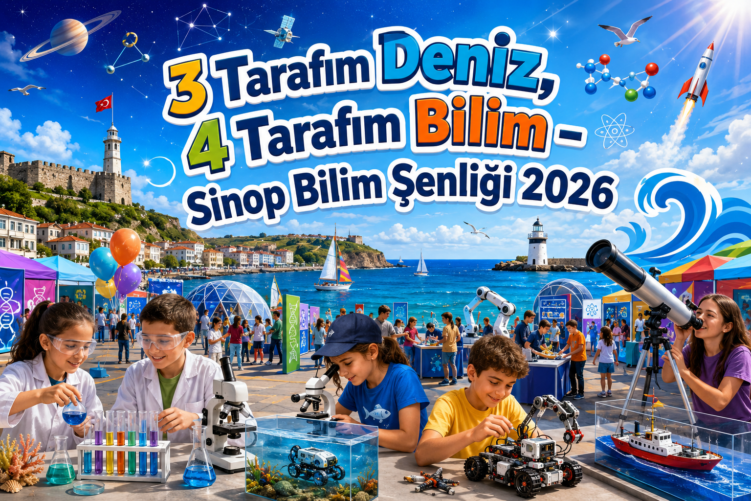 3 Tarafım Deniz, 4 Tarafım Bilim – Sinop Bilim Şenliği 2026