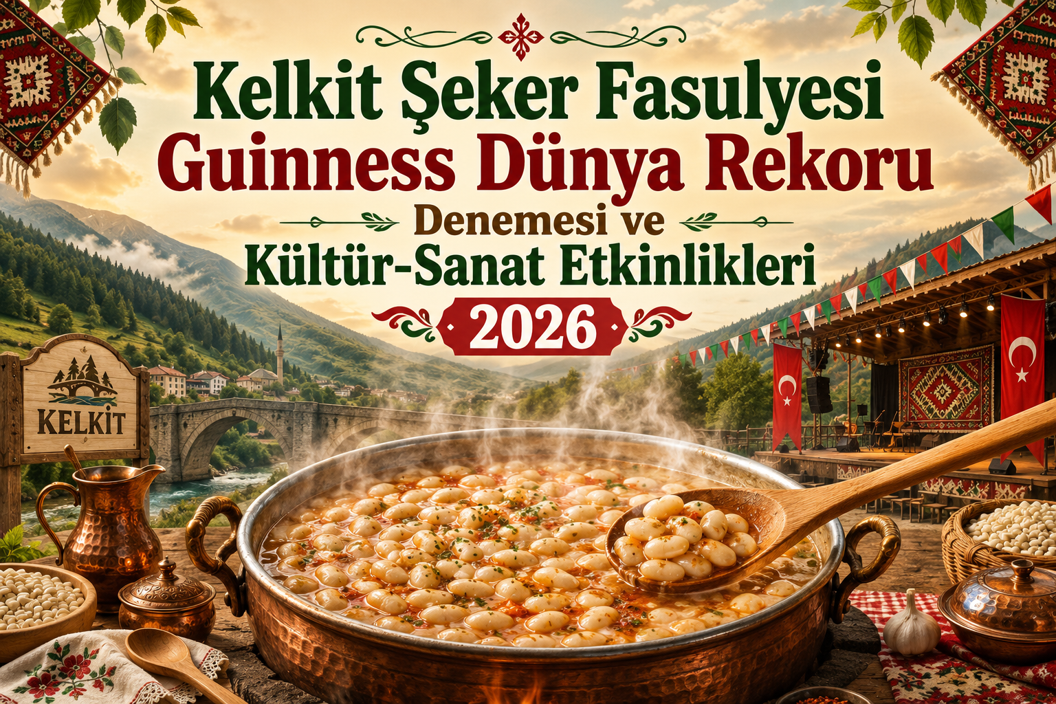 Kelkit Şeker Fasulyesi Guinness Dünya Rekoru Denemesi ve Kültür-Sanat Etkinlikleri 2026