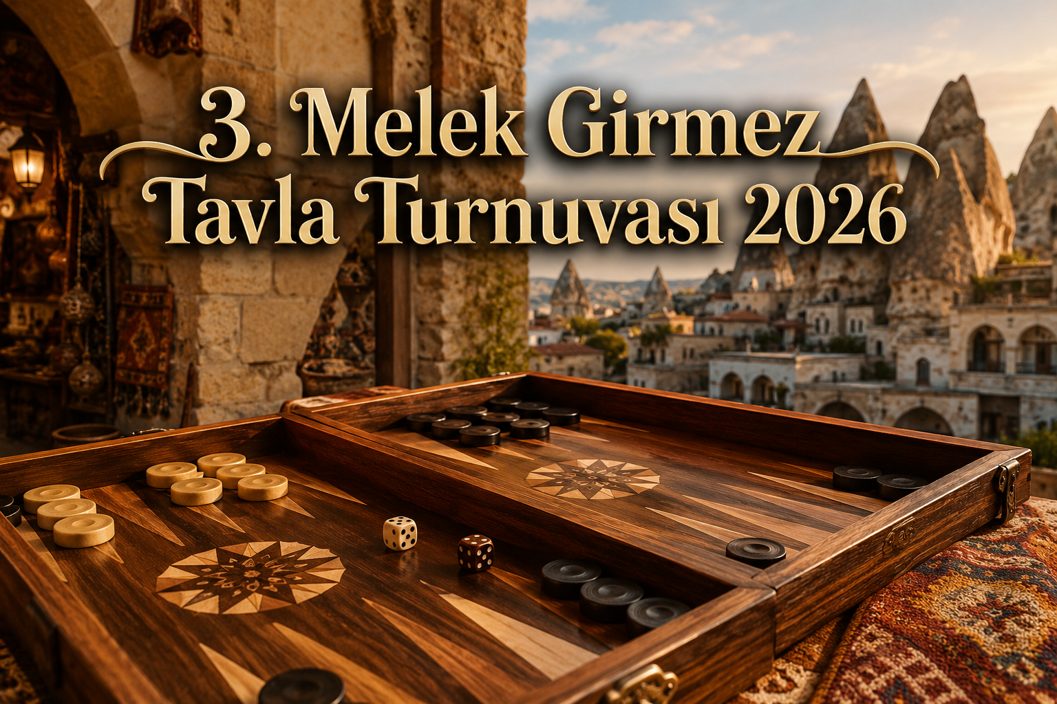 3. Melek Girmez Tavla Turnuvası 2026 etkinliği