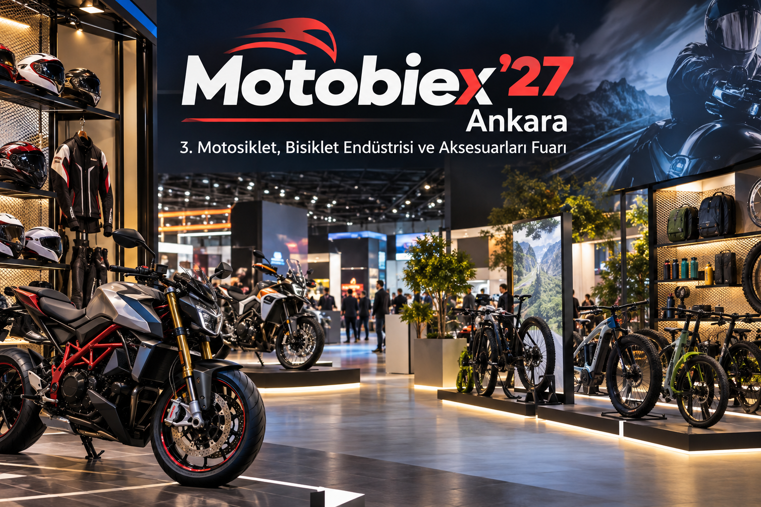Motobiex'27 Ankara 3. Motosiklet, Bisiklet Endüstrisi Ve Aksesuarları Fuarı