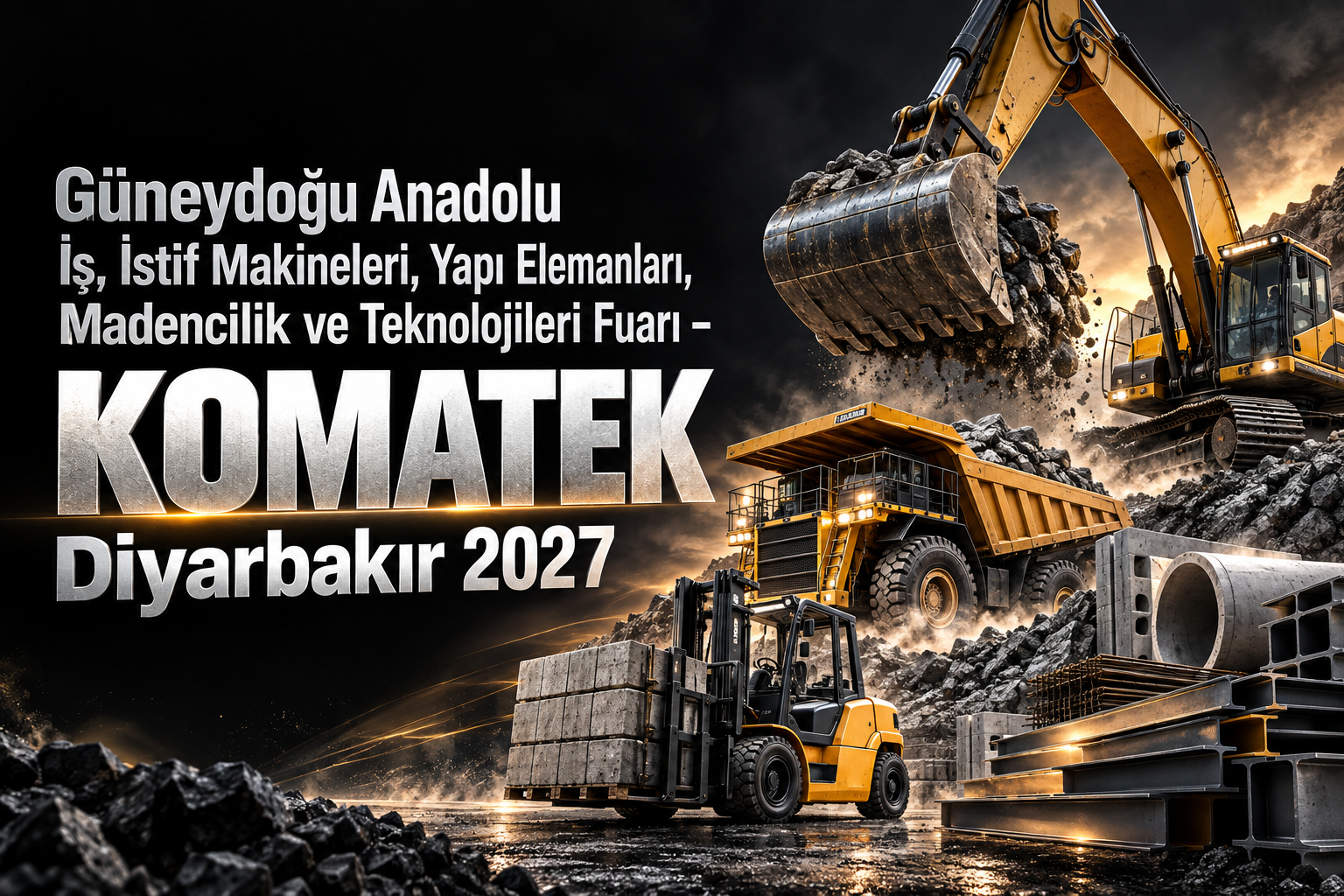Güneydoğu Anadolu İş, İstif Makineleri, Yapı Elemanları, Madencilik ve Teknolojileri Fuarı – KOMATEK Diyarbakır 2027