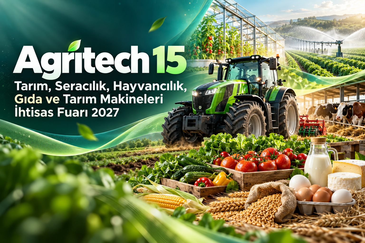 Agritech 15 Tarım, Seracılık, Hayvancılık, Gıda ve Tarım Makineleri İhtisas Fuarı 2027