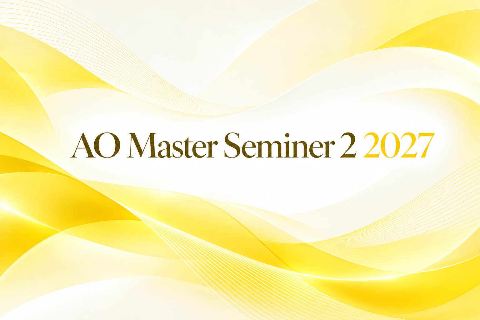AO Master Seminer 2 2027