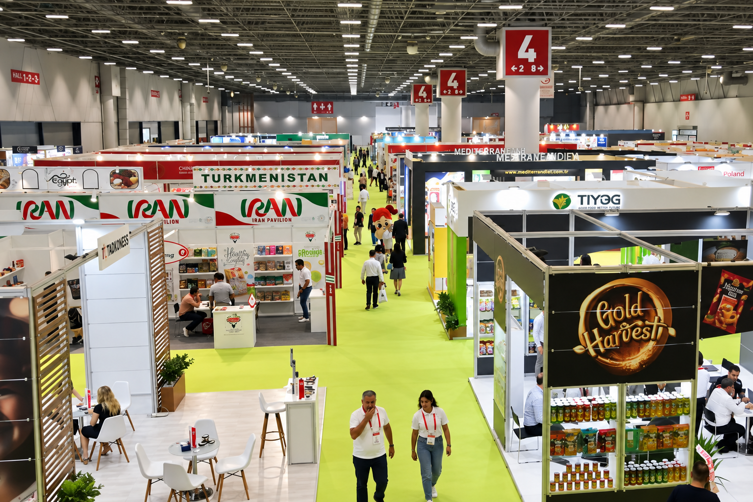 Geçmiş yılların F İstanbul Gıda Fuarı görselleri