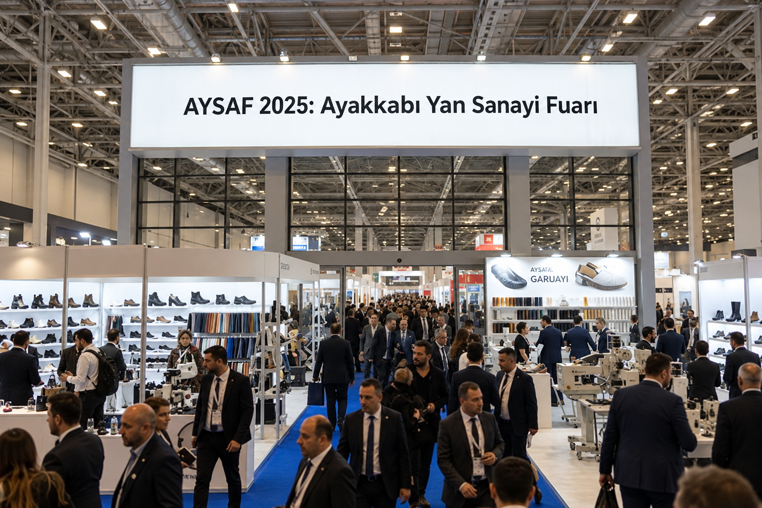 Geçmiş yılların Uluslararası Ayakkabı Yan Sanayi Fuarı görselleri