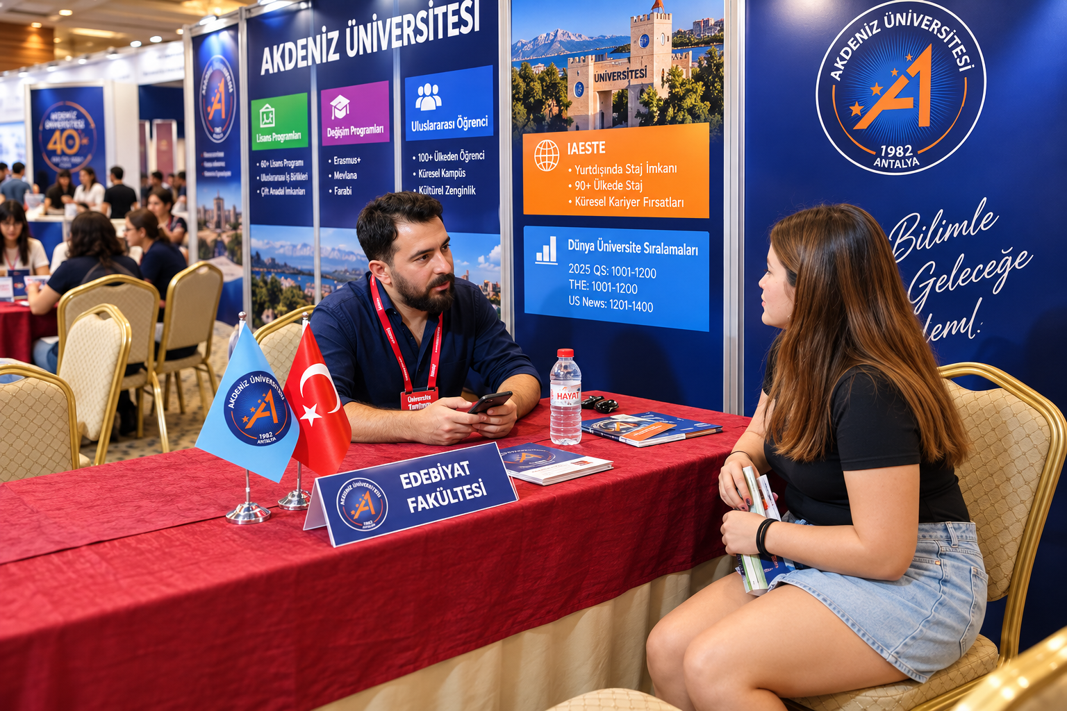 Geçmiş yılların Antalya Üniversite Tercih Fuarı görselleri