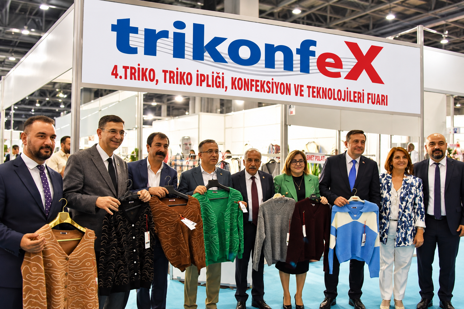 Geçmiş yılların Gaziantep Triko ve İplik Fuarı görselleri