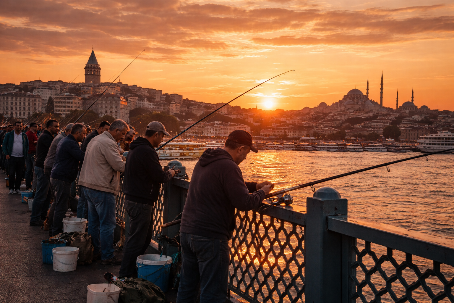 İstanbul' da gün batımı 