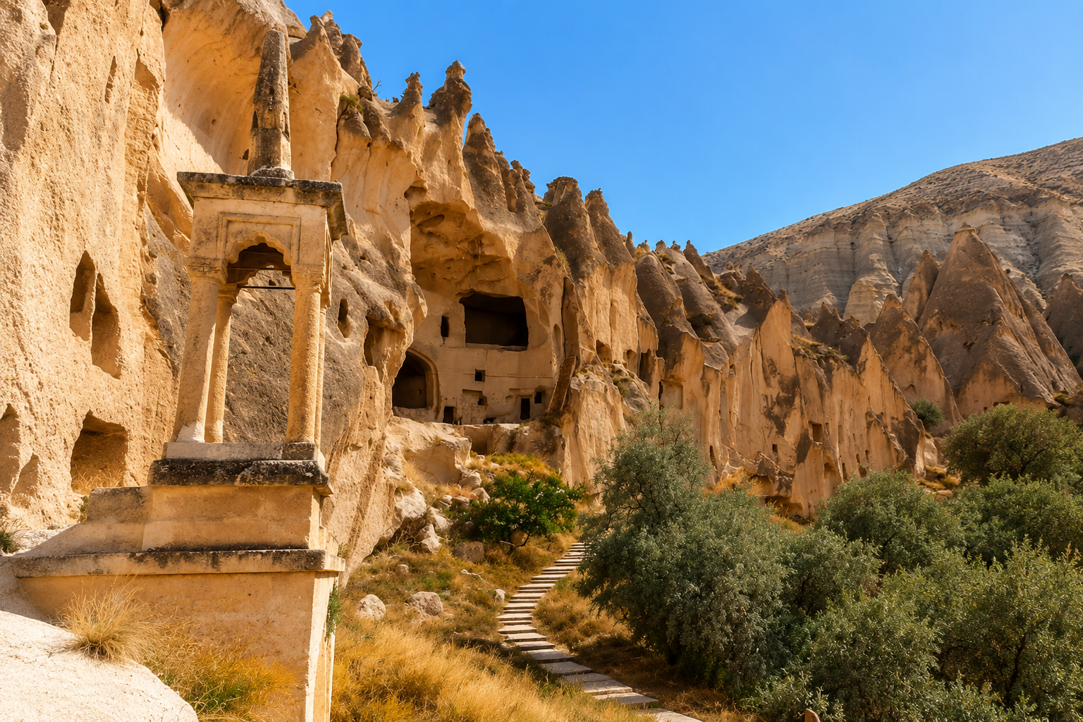 Zelve Paşabağları Ören Yeri Nevşehir — Nevşehir kültür rotası görseli