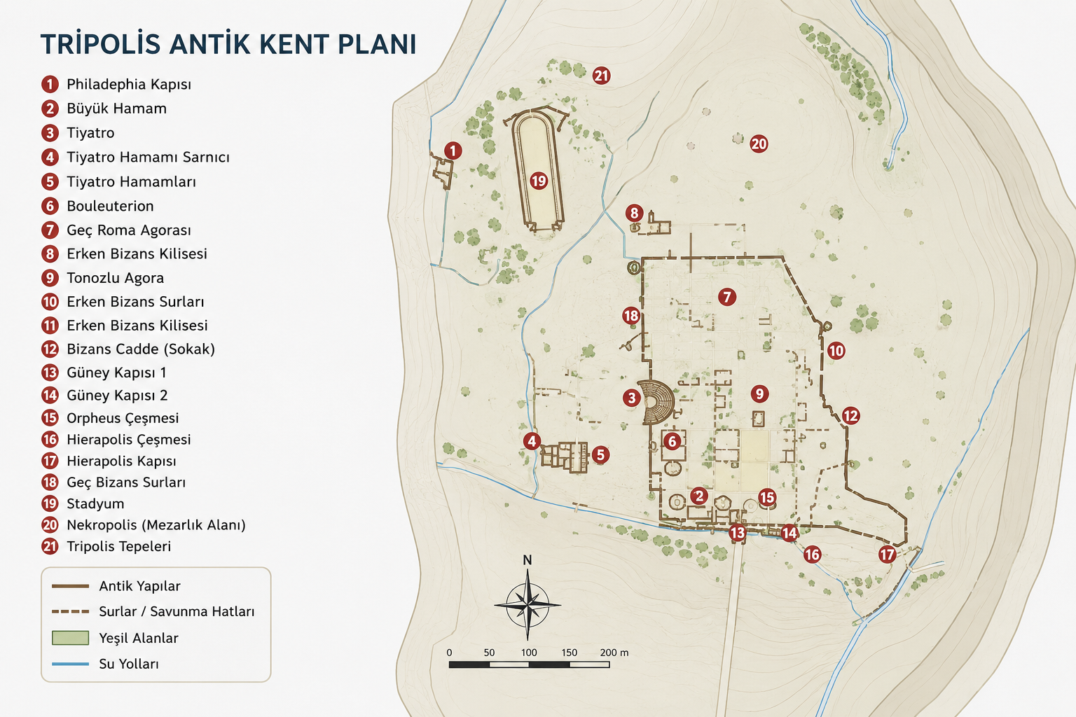 Tripolis Antik Kenti Nerede?