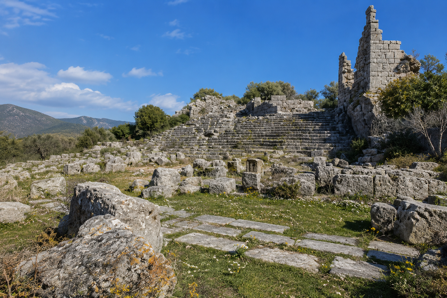 Antik Yol ve S&uuml;tunlu Cadde