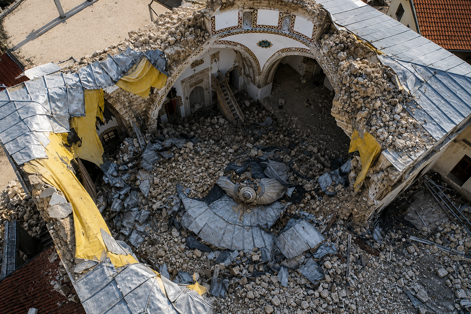 6 Şubat Depremi Sonrasında Habib-i Neccar Camii