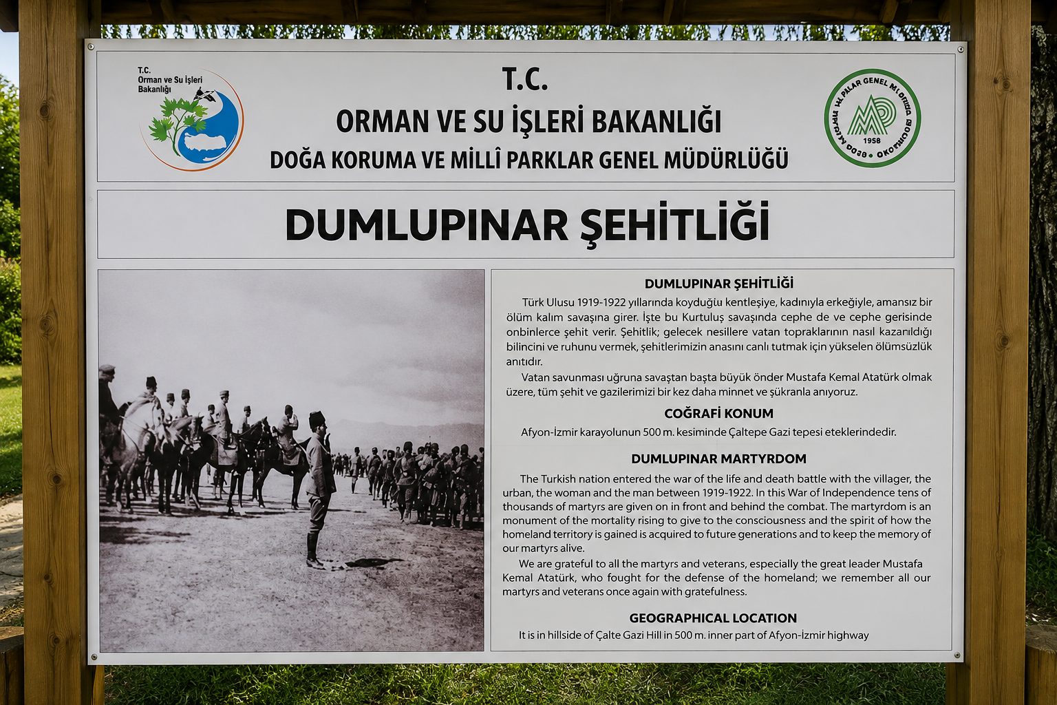 Dumlupınar Şehitliği'nin Hik&acirc;yesi