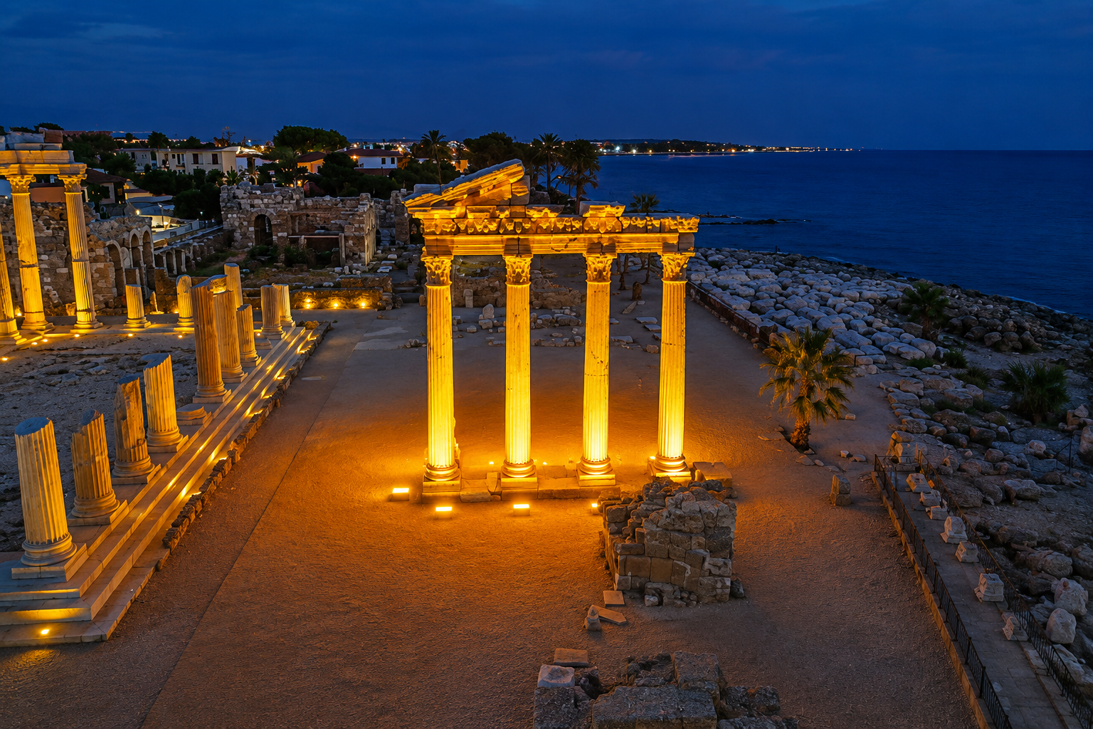 Apollon Tapınağı ve G&uuml;n Batımı