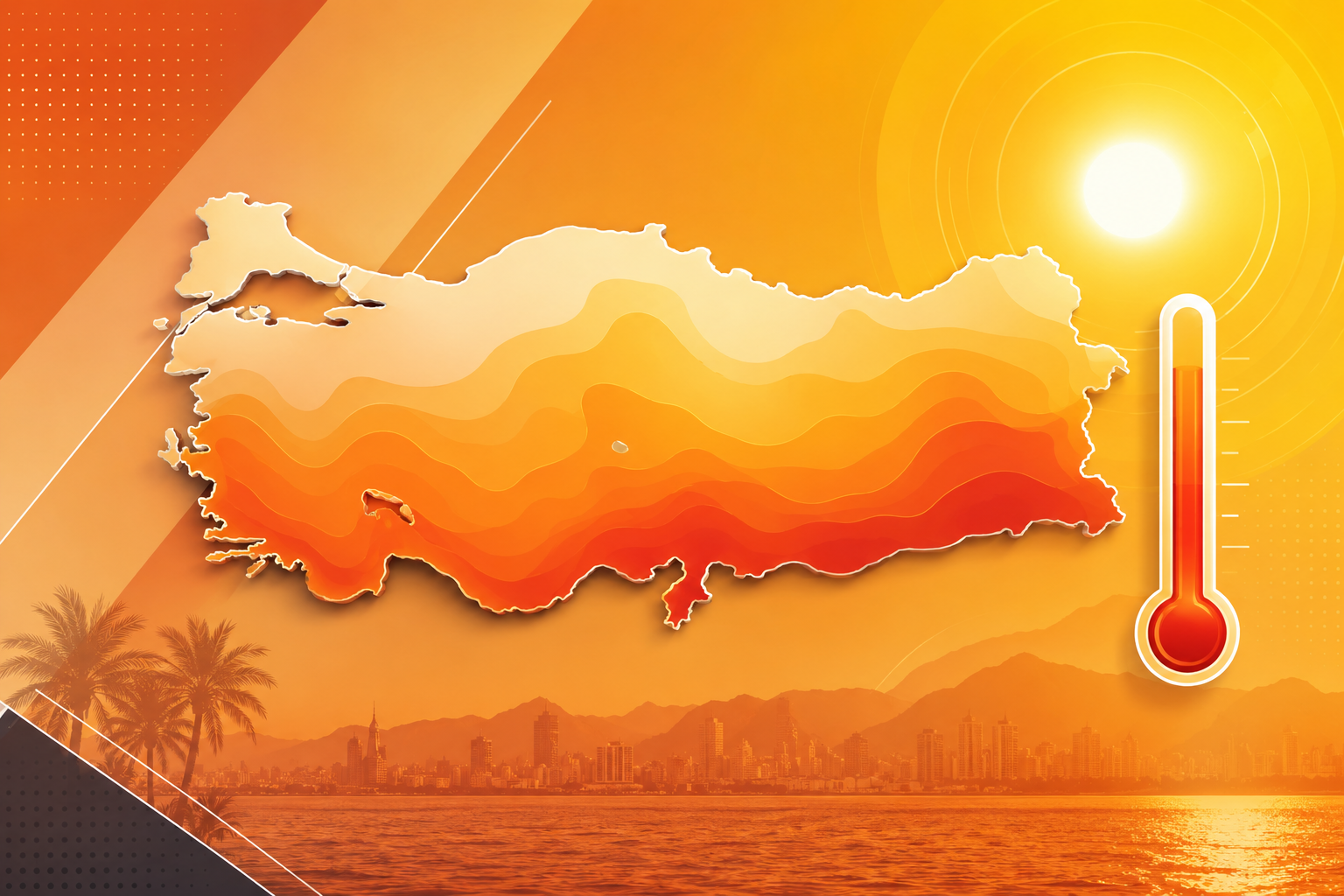 Türkiye’nin en sıcak 5 şehri - yıllık ortalama sıcaklığa göre