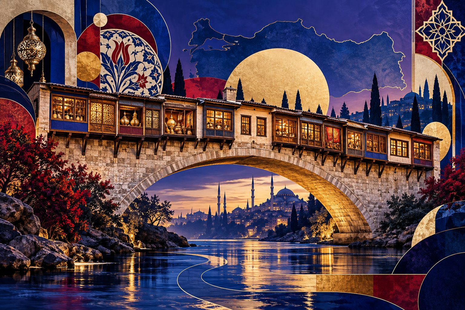 Türkiye'de Üzerinde Dükkânlar Bulunan Tarihî Köprü Hangisi? görseli