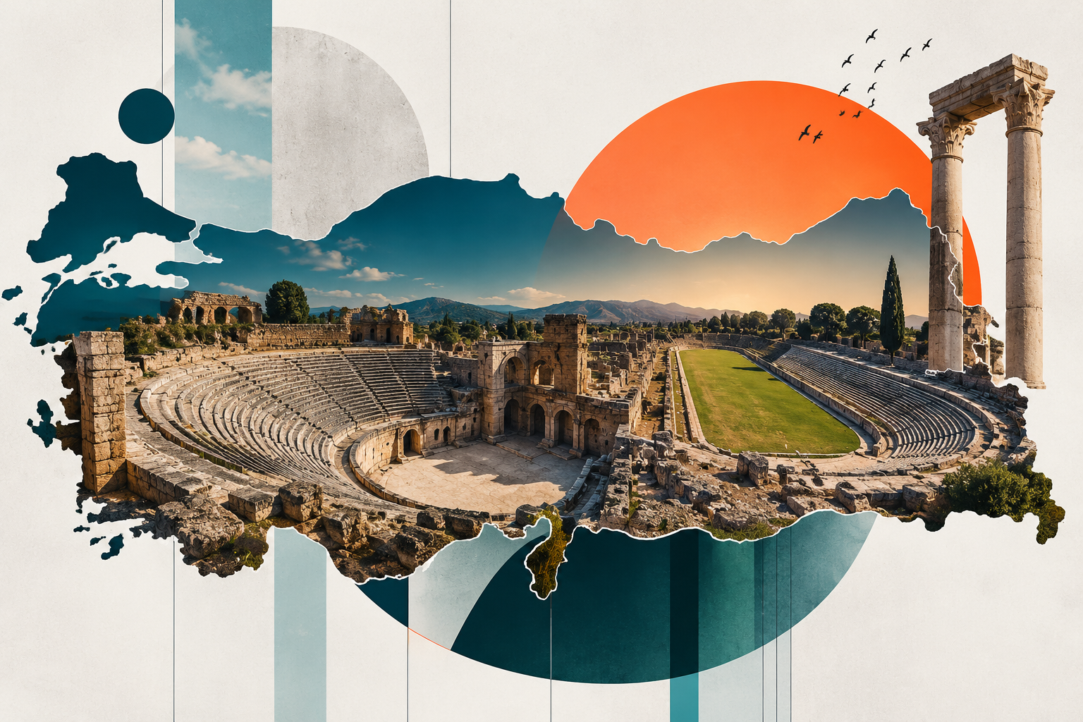 Türkiye'de Antik Tiyatro ile Stadyumun Yan Yana Bulunduğu İlçe Hangisi? görseli
