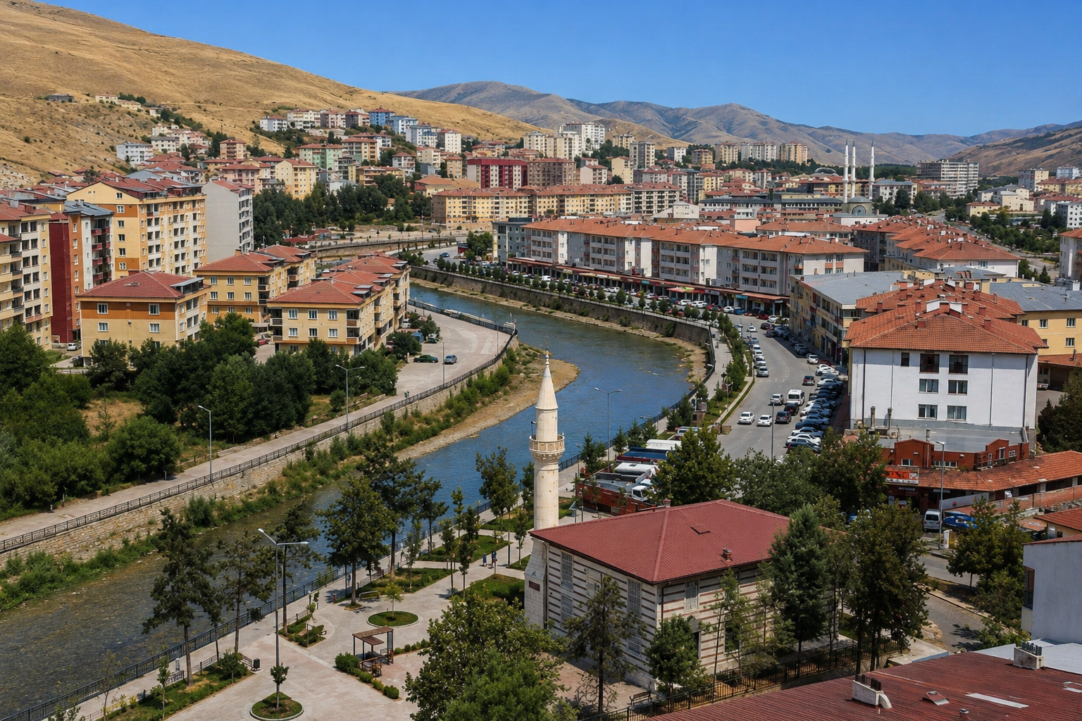 Bayburt şehir manzarası - Türkiye'nin en az nüfuslu ili