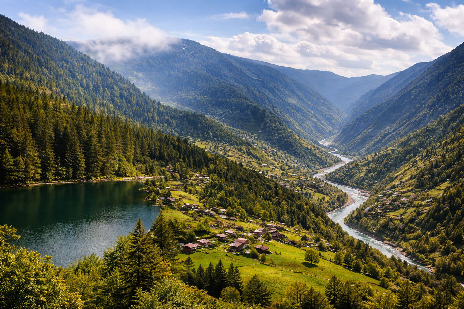 Artvin şehir manzarası - Türkiye'nin nüfusu en az altıncı ili